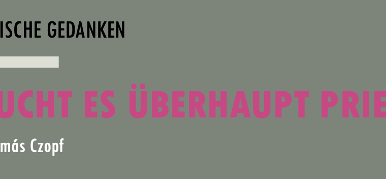 Braucht es überhaupt Priester?